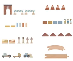 Clearance Set de Construcción con Grúa de Madera FSC Niños Juguetes Niños 5 Años|Juguetes Niños 3 Años