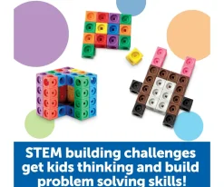 New Set de Construcción de Cubos Mathlink 100 Piezas Niños Juguetes Niños 5 Años|Juguetes Niños 6 Años