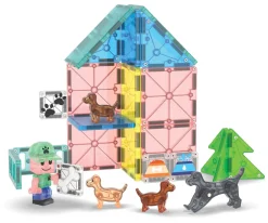Juguetes Niños 6 Años^Magna-Tiles Set de Construcción Puppy Park 27 piezas