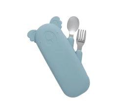 New Set de Cubiertos Koala Zoe Jade Vajilla Infantil|Comer Al Aire Libre