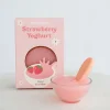 Accesorios Para Muñecas^Tiny Harlow Set de Cuchara y Yogur Tiny Tummies Strawberry