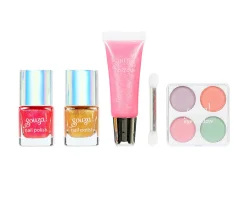 Pintura De Uñas, Brillos Y Tattoos^Souza Set de Maquillaje Infantil Miss Butterfly