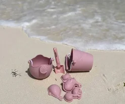 Juguetes De Playa^Scrunch Set de Moldes de Arena Frog Coral