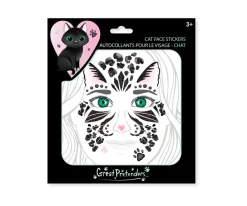 Pintura De Uñas, Brillos Y Tattoos^Great Pretenders Set de Pegatinas Faciales Gato Negro