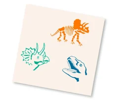 Pintura De Uñas, Brillos Y Tattoos^moses Set de Sellos Dino