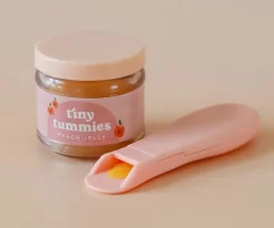 Accesorios Para Muñecas^Tiny Harlow Set de Tarro y Cuchara Tiny Tummies Peach Jelly Food
