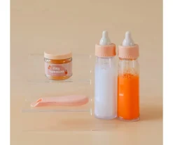 Accesorios Para Muñecas^Tiny Harlow Set de Tarro y Cuchara Tiny Tummies Peach Jelly Food