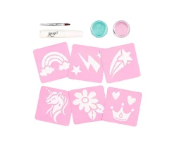 Pintura De Uñas, Brillos Y Tattoos^Souza Set de Tatuajes de Purpurina Unicornio