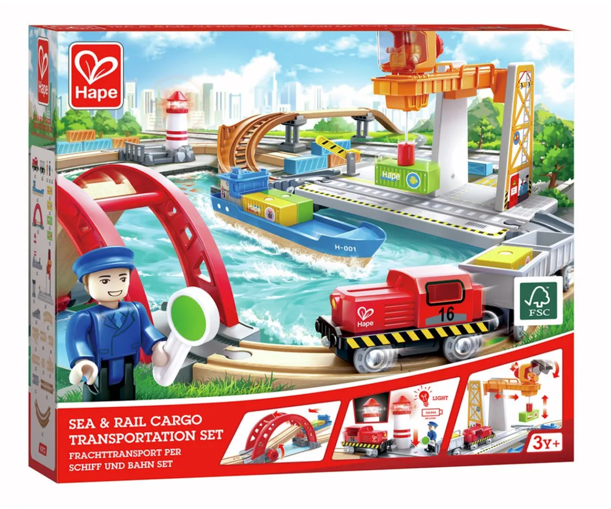 Best Set de Transporte de Mercancías por Mar y Vías Niños Juguetes Niños 6 Años|Juguetes Niños 4 Años