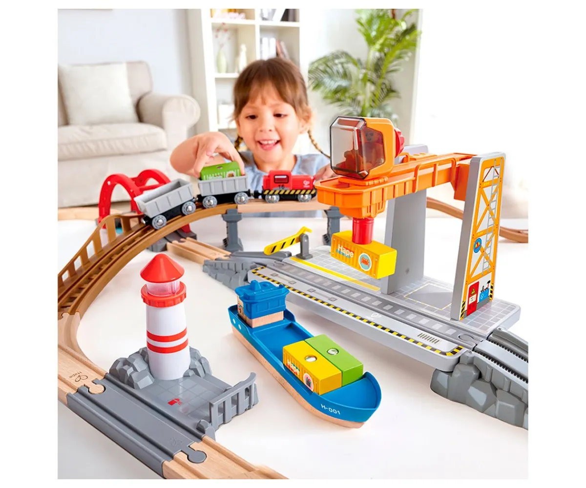 Best Set de Transporte de Mercancías por Mar y Vías Niños Juguetes Niños 6 Años|Juguetes Niños 4 Años