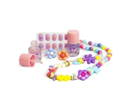 New Set de Uñas y Joyas Magic Ballet Niños Pintura De Uñas, Brillos Y Tattoos|Accesorios Para Bebé Y Niños