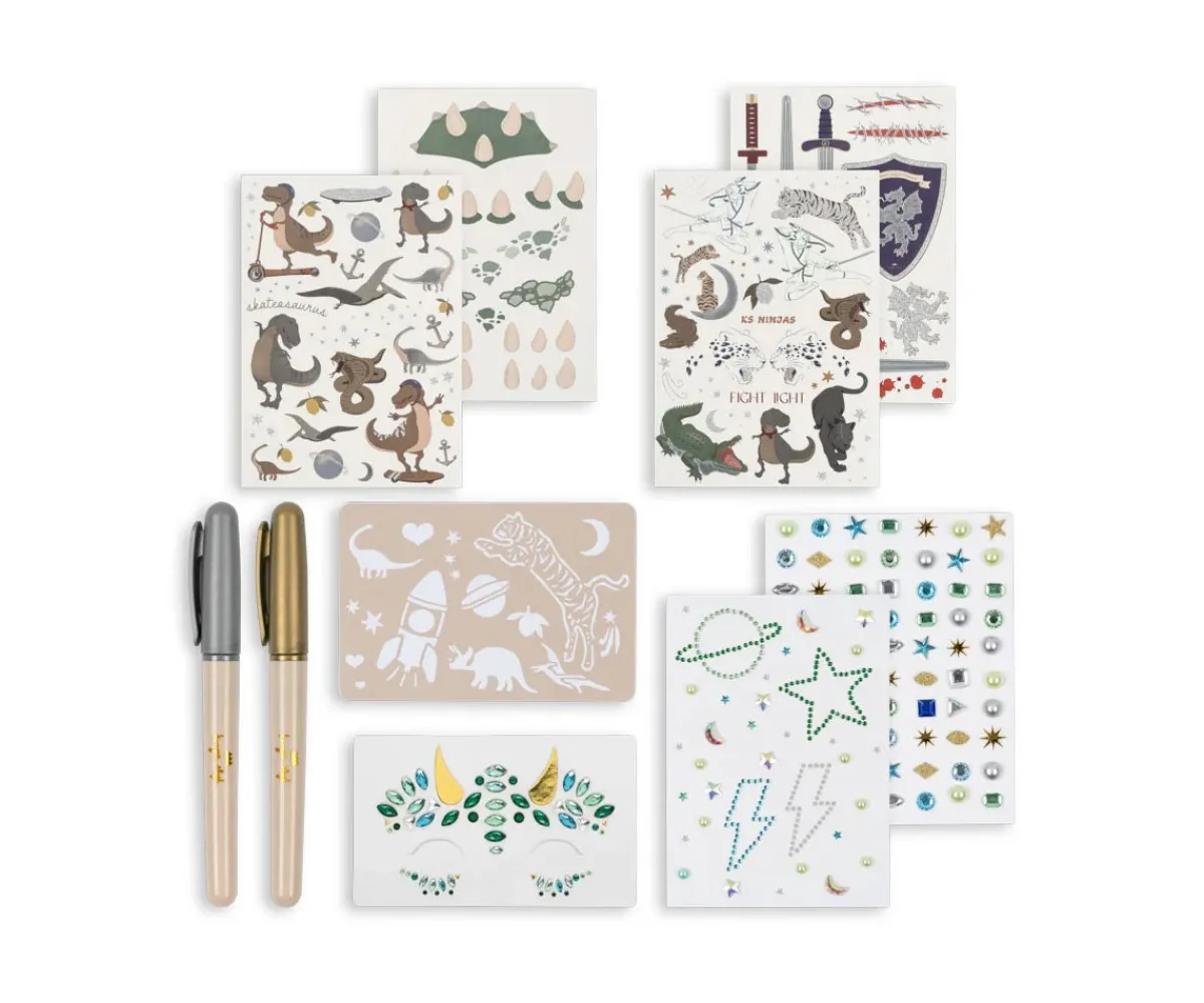 Best Set Estilista Sparkle Me Up Niños Pintura De Uñas, Brillos Y Tattoos|Manualidades Para Niños