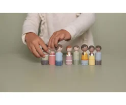 New Set Familia Evi Casa Muñecas Niños Juguetes Niños 5 Años|Casa De Muñecas De Madera