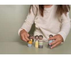 New Set Familia Evi Casa Muñecas Niños Juguetes Niños 5 Años|Casa De Muñecas De Madera