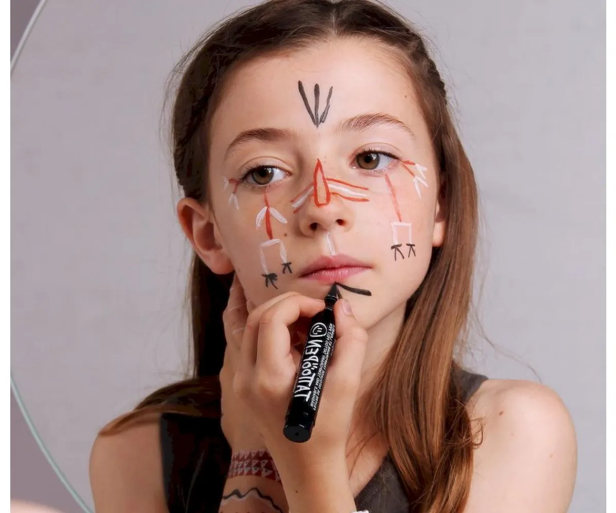 Pintura De Uñas, Brillos Y Tattoos^Nailmatic Set Funny Tribe de Rotuladores Tatuaje