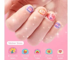 Pintura De Uñas, Brillos Y Tattoos^MiDeer Set Pegatinas para Uñas con Espejo "Princesa Floral"