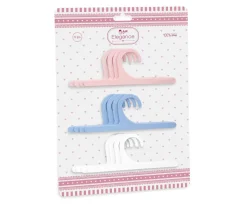 Accesorios Para Muñecas^Arias Set Perchas 4 Rosa, 4 Azul, 4 Blanca