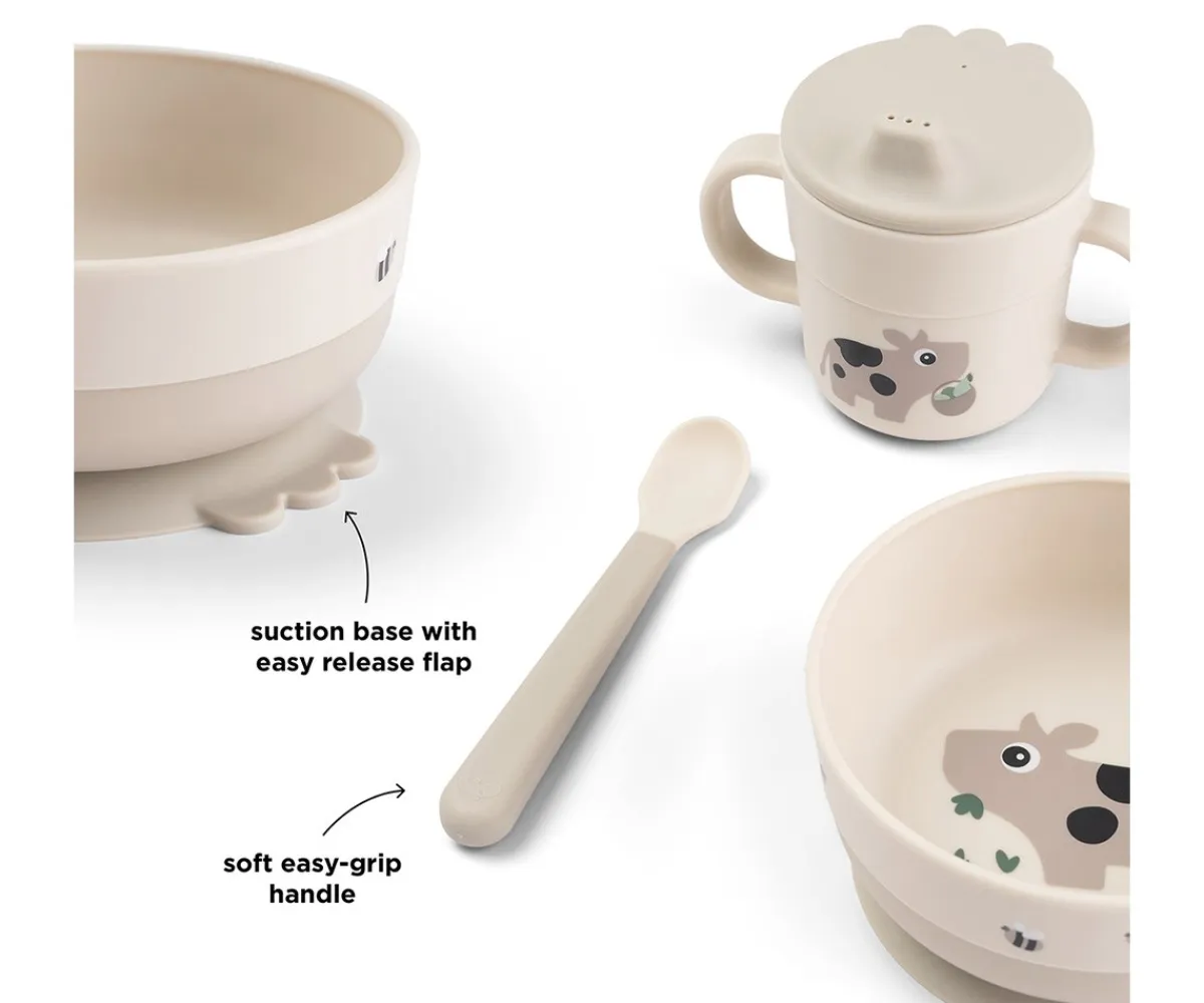 Sale Set Primera Vajilla Foodie Tiny Farm Sand Vajilla Infantil|Baby Led Weaning