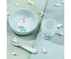 Vajilla Infantil^Done by Deer Set Primera Vajilla Playground Blue