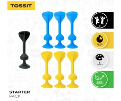 Best Set Starter de 7 Dardos de Silicona con Ventosa Amarillo + Azul Niños Juguetes Niños + 10 Años|Juguetes Niños 7 Años