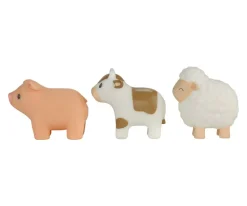Set Tres Muñecos para Baño Little Farm Niños Juguetes Bebé 6 Meses|Juguetes Para Niños De Un Año