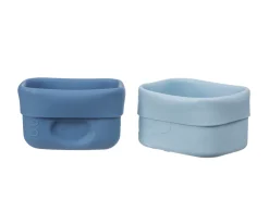 Best Set Vasitos Snack de Silicona Ocean Fiambreras Infantiles|Cajas De Almuerzo