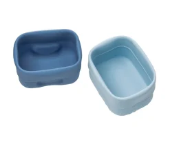 Best Set Vasitos Snack de Silicona Ocean Fiambreras Infantiles|Cajas De Almuerzo