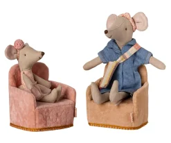 Casa De Muñecas De Madera^Maileg Sillón Plegable Ratón Powder