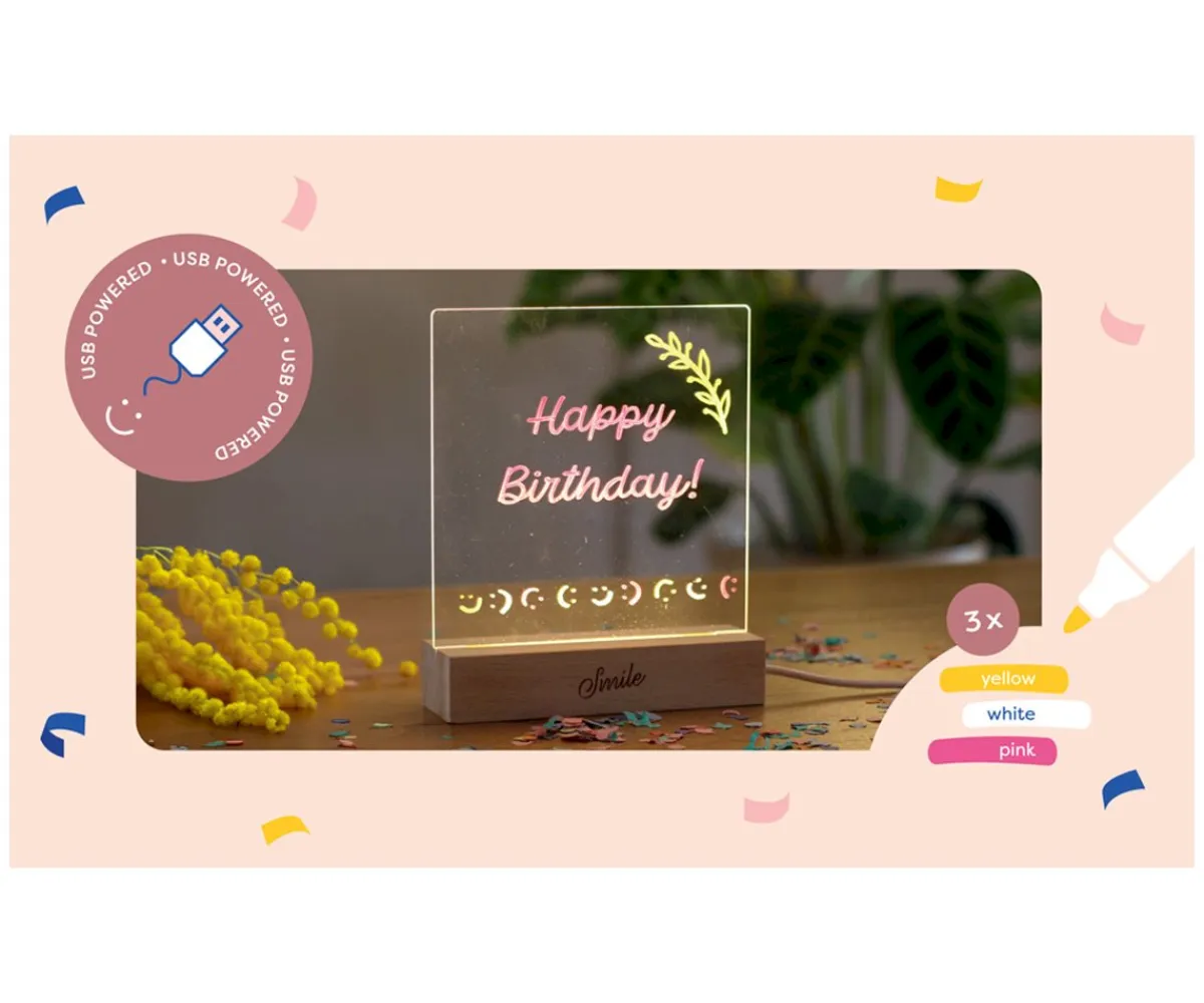 Online Smile Tablero Mensajes Led Regalos Para Papá|Regalos Para Madres