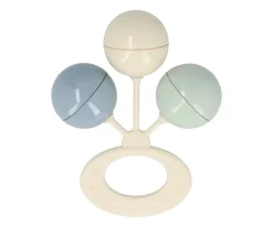 Sonajeros Bebé^Tutete Sonajero 3 Bolitas French Blue - Ivory - Verde Tiza