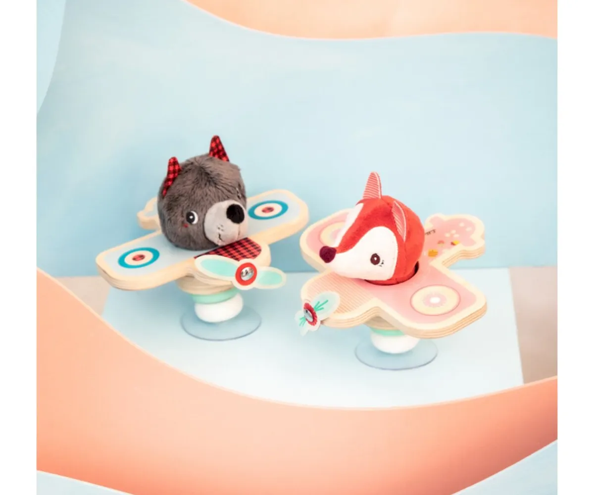 Best Sonajero con Ventosa Avión Louis el Lobo Niños Juguetes Bebé 6 Meses|Juguetes Para Recién Nacidos