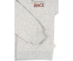 Hot Sudadera con Capucha y Cremallera Lou Grey Melange Niños Accesorios Para Bebé Y Niños|Ropa Infantil