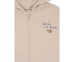 Ropa Infantil^Konges Slojd Sudadera con Capucha y Cremallera Lou French Oak