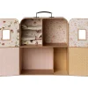 Clearance SuitCase Hermana y Hermano Raton Pequeños Niños Casa De Muñecas De Madera|Juguetes De Viaje