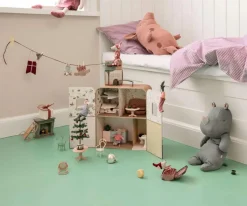 Clearance SuitCase Hermana y Hermano Raton Pequeños Niños Casa De Muñecas De Madera|Juguetes De Viaje