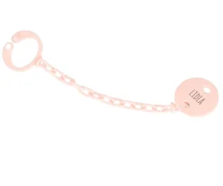 Chupeteros^Tutete Sujetachupetes Rosa Light Personalizable