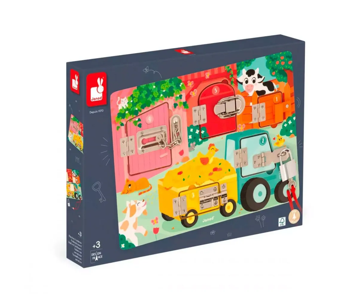 Online Tablero de Cerraduras La Granja Niños Juguetes Más Recomendados|Juguetes Niños 3 Años