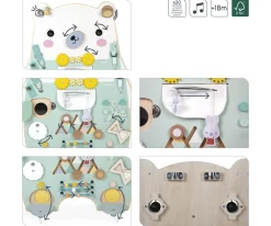 Outlet Tablero de Motricidad Osito Pure Niños Juguetes Montessori|Juguetes Para Niños De 18 Meses