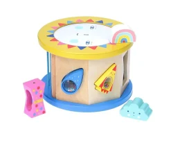 Discount Tambor Día y Noche Encajable Niños Juguetes Para Niños De 18 Meses|Instrumentos Musicales Para Niños