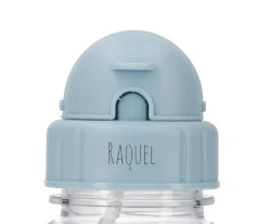 Colecciones Vuelta Al Cole^Tutete Tapa para Botella Plástico Leaves Blue Personalizable