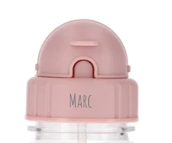 Colecciones Vuelta Al Cole^Tutete Tapa para Botella Plástico Leaves Pink Personalizable