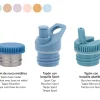 Botellas Para Personalizar^Tutete Tapón Sport Serenity Blue para Botella Acero