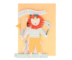 Manualidades Para Niños^Meri Meri Tarjeta de Cumpleaños Party Animal