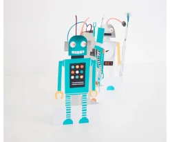 Manualidades Para Niños^Meri Meri Tarjeta de Cumpleaños Robots