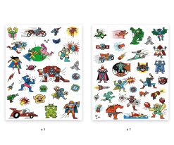 Pintura De Uñas, Brillos Y Tattoos^Djeco Tatuajes Héroes Contra Villanos