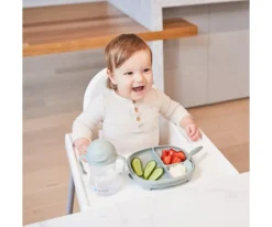 Vasos Antiderrame^b.box Taza con Pajita Flexible Sage