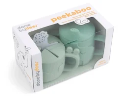 Taza de Aprendizaje Peekaboo y Dispensador de Snacks Deer Friends Powder Niños Vasos Para Bebés Y Niños|Vasos Antiderrame