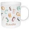 Taza de Plástico Personalizada Funny Letters Tazas Para Personalizar|Colecciones Vuelta Al Cole