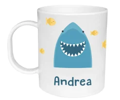 New Taza de Plástico Personalizada Tiburón Colecciones Vuelta Al Cole|Tazas Para Personalizar