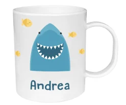 New Taza de Plástico Personalizada Tiburón Colecciones Vuelta Al Cole|Tazas Para Personalizar